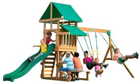 Backyard discovery belmont drewniany plac zabaw 6w1