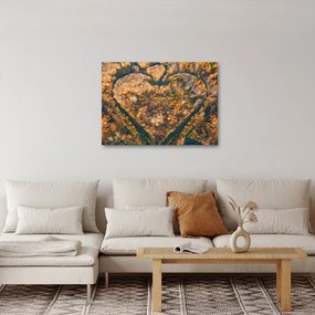 Obraz - Rzeka w kształcie serca (70x50 cm)