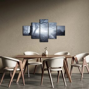 Obraz- Droga we mgle (125x70 cm)