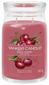 Yankee Candle świeczka zapachowa Signature w szkle duża Black Cherry, 567 g