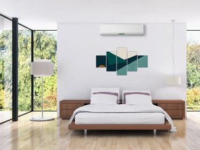 Obraz - Abstrakcja kubistyczna (125x70 cm)