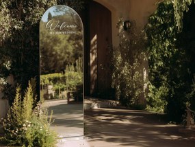 Naklejka na lustro S13 – Welcome to our wedding