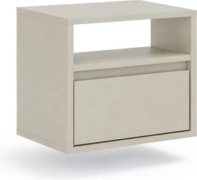 Szafka nocna Zolia 40 cm z szufladą wisząca - kaszmir