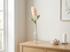 Sztuczny kwiat MATTHIOLA 56 cm, biało-różowy