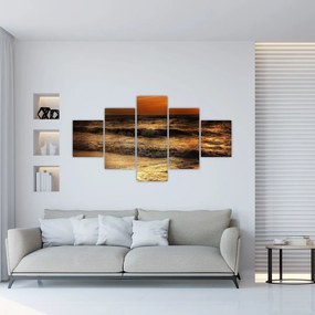 Obraz - Fale na wybrzeżu (125x70 cm)