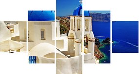 Obraz - Santorini, Grecja (125x70 cm)