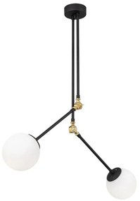 Czarna metalowa lampa wisząca Opviq lights Froso