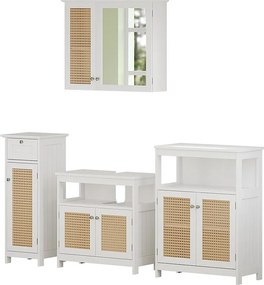 Zestaw mebli łazienkowych biały 60x30x60 rosario