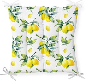 Poduszka na krzesło z domieszką bawełny Minimalist Cushion Covers Lemons, 40x40 cm
