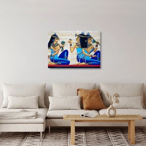 Obraz na szkle - Malarstwo egipskie (70x50 cm)