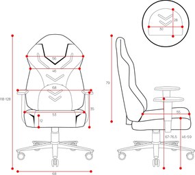 Krzesło do gamingu Diablo X-Gamer 2.0 Normal Size Marshmallow Pink