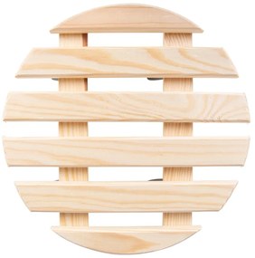 Drewniany kwietnik na kółkach ø 29 cm (wysokość 8 cm) Indoor &amp; Outdoor – Esschert Design