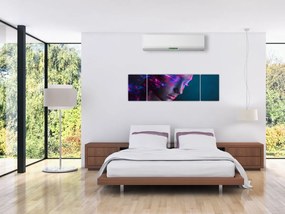 Błyszczący obraz kobiety (170x50 cm)