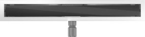 Mexen Flat MGB odpływ liniowy 70 cm, czarne szkło - 1026070-15