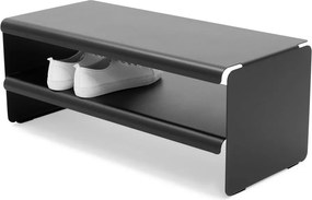 Czarna stalowa szafka na buty 71,5x28x31 cm Linea – Spinder Design