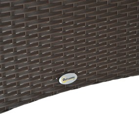 Technorattan Stół Ogrodowy Szklany Metalowy 150x85x74 cm Elegancki Stół Obiadowy Meble Ogrodowe | Aosom PL