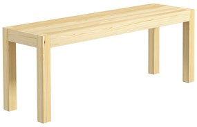 HOMCOM Drewniana ławka kuchenna 3-osobowa z drewna sosnowego 120x33x45 cm naturalny kolor | Aosom PL