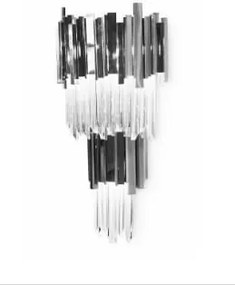 Illuminating Chrom Wall 60 duzy kinkiet kryształowy