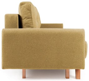 Żółta sofa rozkładana Bonami Selection Pop