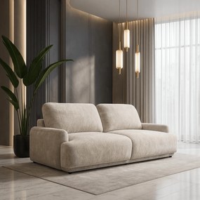 Sofa z Funkcją Spania SELORIA Beżowa Nowoczesna