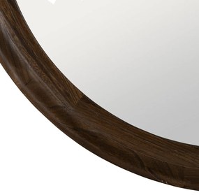 Lustro z drewnianą ramą ścienne ø 110,5 cm Paula – Ixia
