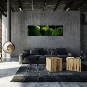 Obraz - Zielony wąż (170x50 cm)