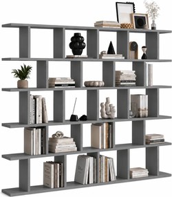 Szary designerski regał biblioteczka na książki C7-E15