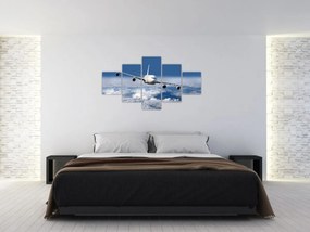 Obraz - Samolot w chmurach (125x70 cm)