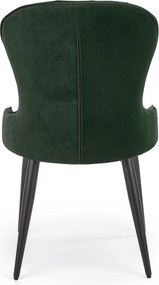 Pikowane krzesło na metalowych nogach K366