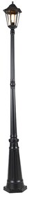 Klasyczna latarnia zewnętrzna czarna 200 cm IP44 - Havana