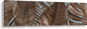 Obraz - Liście palmowe, akwarela (170x50 cm)