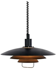 Czarna lampa wisząca Markslöjd Kikrenes, ø 48 cm