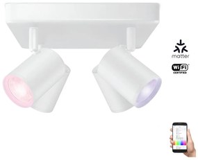 WiZ LED RGBW punktowe 4xGU10/4,9W/230V białe Wi-Fi, ściemnialne