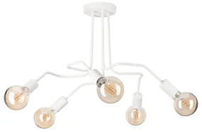 Biała lampa sufitowa 59x59 cm Domino – LAMKUR