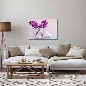 Obraz fioletowych kwiatów (70x50 cm)