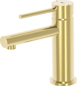 Luisa bateria miedziana umywalkowa niska szczotkowane złoto