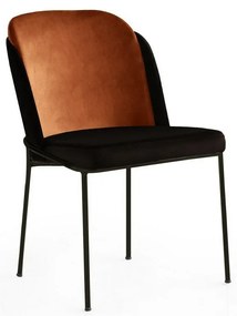 Zestaw krzeseł do jadalni Dore Bronze and Black, 4szt.
