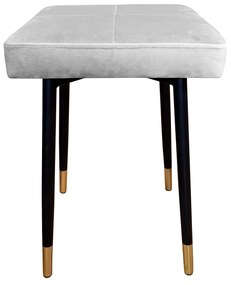 Taboret MAX MG39 jasny szary podstawa czarna/złota