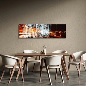 Obraz fal świetlnych (170x50 cm)