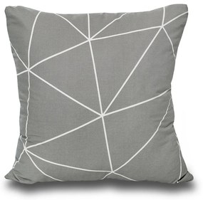 Kvalitex Poszewka Nordic Grid szara, 40 x 40 cm, 40 x 40 cm