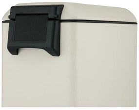 Kremowy stalowy kosz na śmieci z pedałem 20 l Design – Wenko