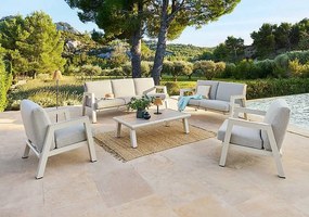 Zestaw aluminiowy HELIOS dla 7 osób (kość słoniowa)