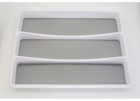 Szary plastikowy organizer na sztućce 41 x 33 cm – Addis