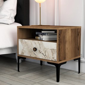 Szafka nocna Lisbon Walnut White