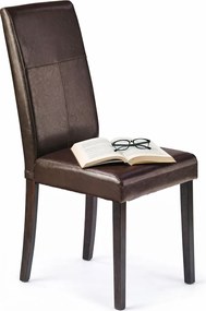 Brązowe Krzesło Tapicerowane Wenge T9-W73