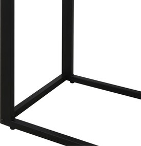 Stolik w kształcie litery C stolik kawowy stolik na podstawie stół metal MDF | Aosom.pl