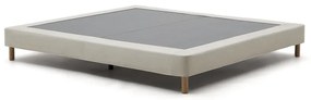 Beżowe tapicerowane łóżko dwuosobowe 160x200 cm Ofelia – Kave Home