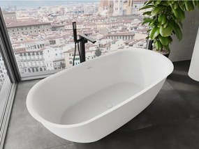 Mexen Siena wanna wolnostojąca z konglomeratu 170 x 80 cm, biała mat - 57291708000