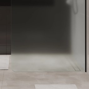 Ścianka prysznicowa Walk-in szkło satynowe matowe 8 mm MOLIS Satin Round MASSI I Różne rozmiary : Kolor profili kabiny - złoty szczotkowany, Szerokość ścianki - 90 cm , Typ montażu - WALK in FIX (Do ściany)