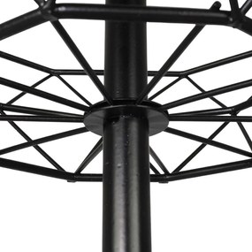 Koszyk na owoce i warzywa miska 2-poziomowa loft 43 cm (Czarny)